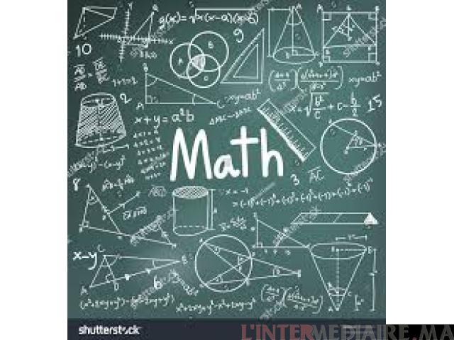 Cours de maths à domicile (Ar ou Fr)