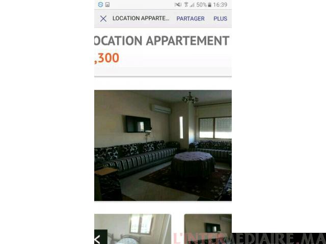 Appartement meublé en location