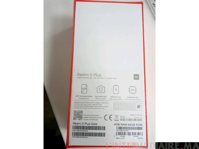 Xiaomi redmi 5plus gold 64gb neuf