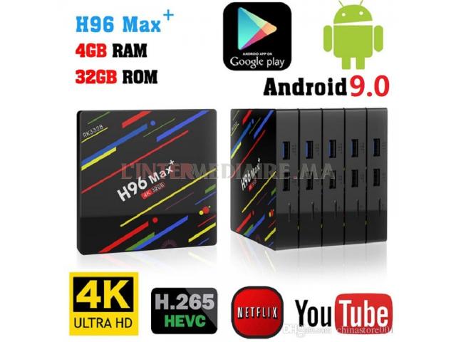 BOX TV H96 MAX PLUS ANDROID 9.0