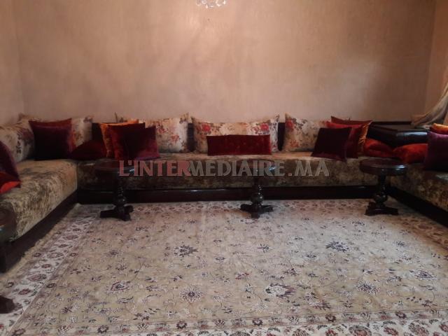 Salon marocain  BELDI bois sculpté