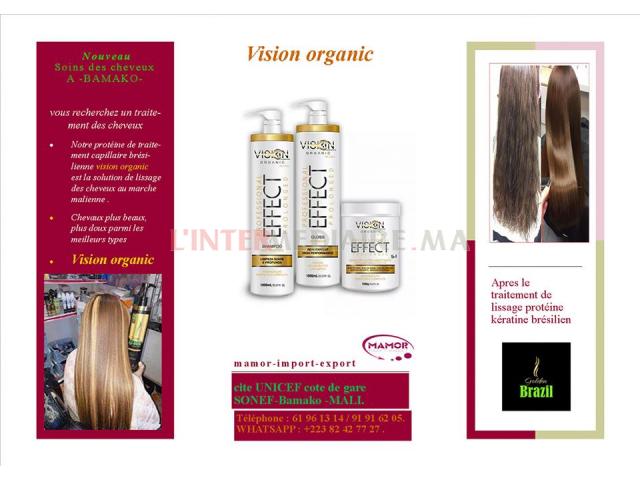 lissage cheveux protéine-kératine brezil