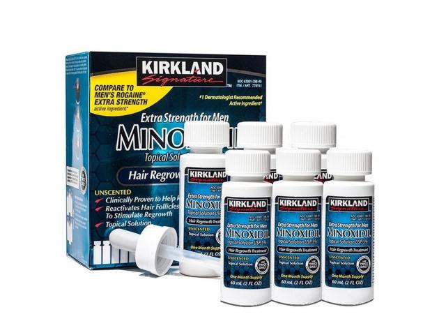 Kirkland Minoxidil 5% cheveux et barbe