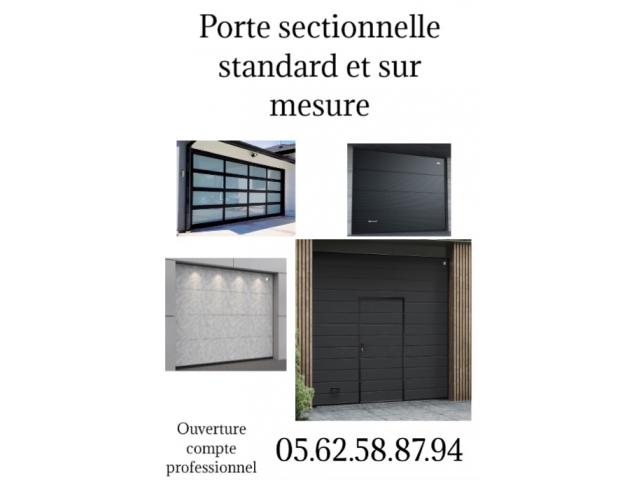 Sectional garage door