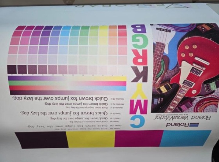 Imprimante roland vp540 impression et découpe