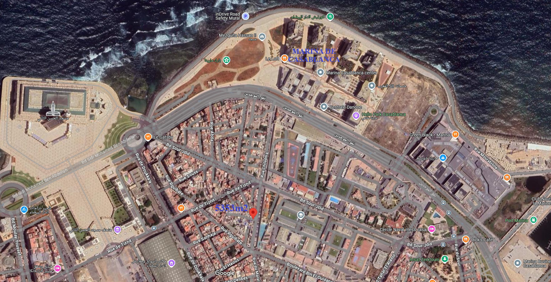 3 titled plots of land next to Casablanca Marina