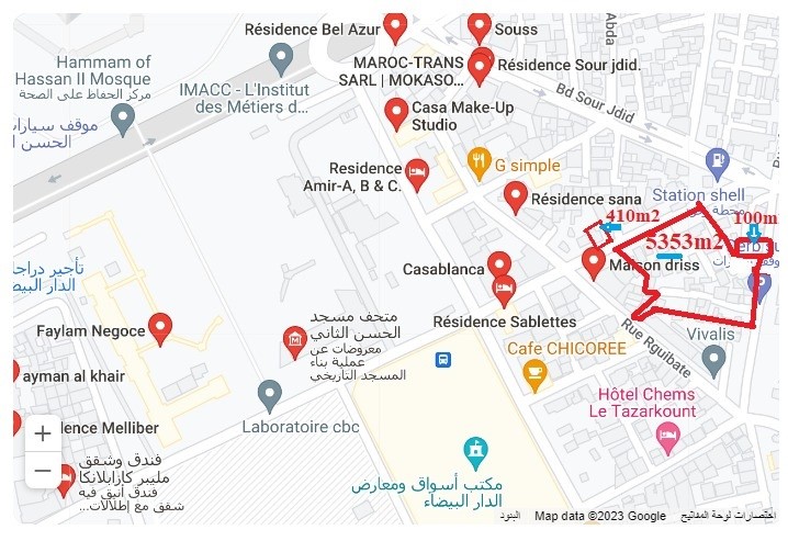 3 titled plots of land next to Casablanca Marina