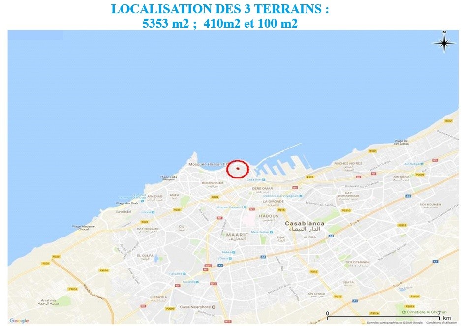 Terrain à vendre lieu stratégique